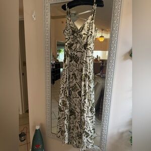 1. State Green and White Floral Maxi Dress NWOT